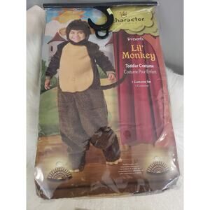 New Lil' Monkey 3T Plush Toddler Incharacter Halloween Costume Zoo‎ Dress Up